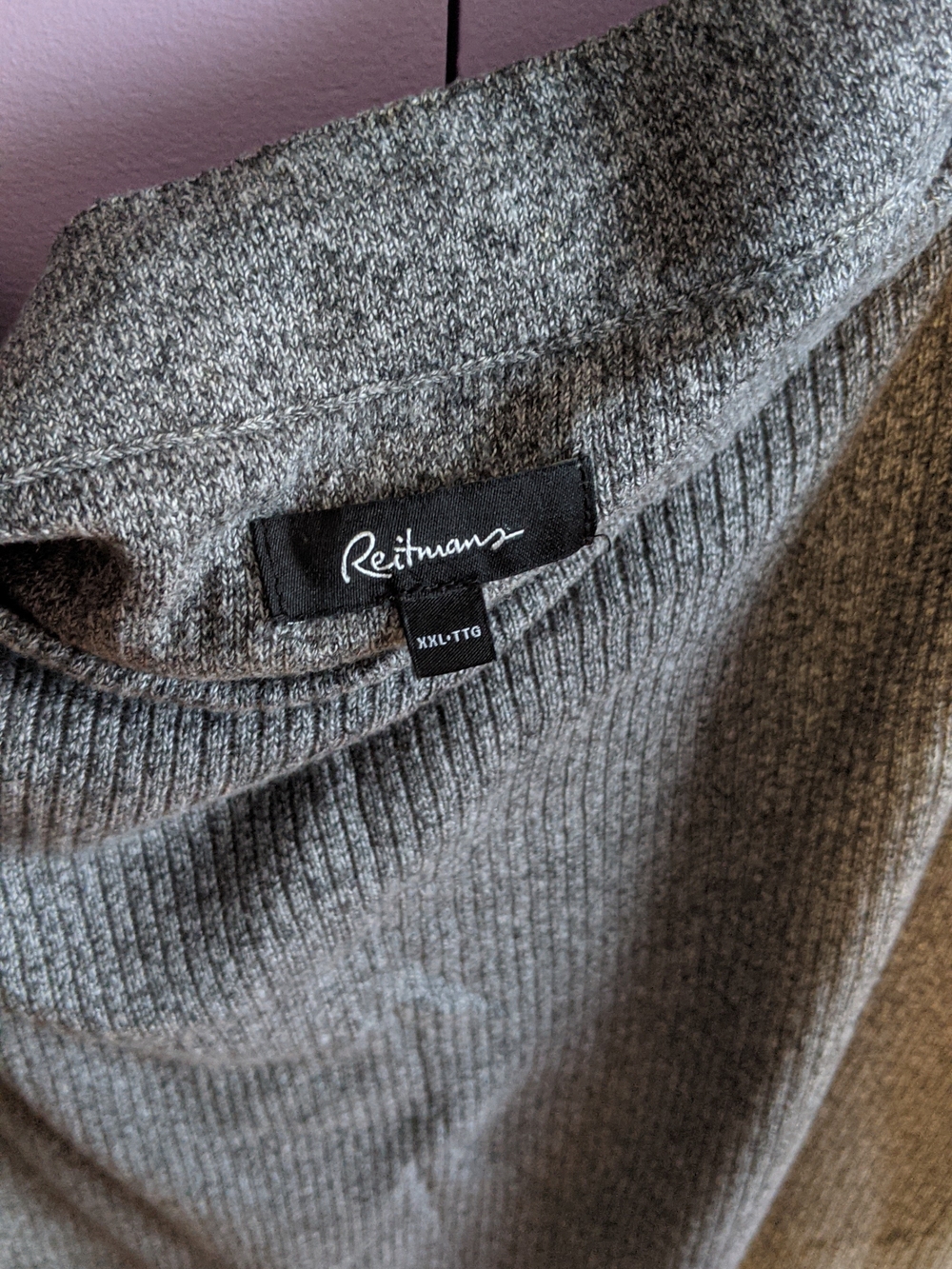 Reitmans Heather Grey Ribbed Tube Top - Picture 3 of 3